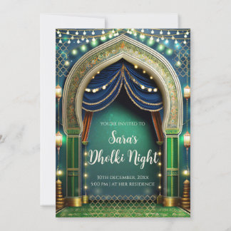 Muslim Dholki lädt & Mehndi ein Einladung