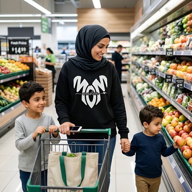 Muslim Mama Herz Sweatshirt (Von Creator hochgeladen)