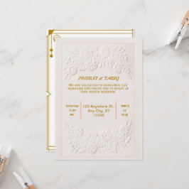 Muslime Nikah Islamische Hochzeitseinladung Einladung