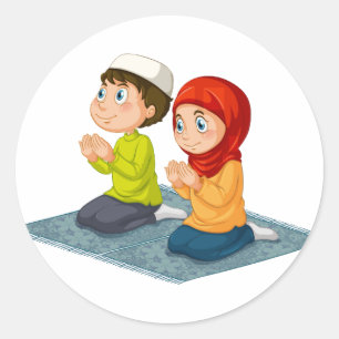 Muslime Runder Aufkleber