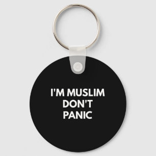 Muslimische Dont-Panik - Nie Trump-Shirts Schlüsselanhänger