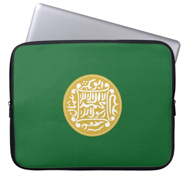 Muslimische Flagge Rohingya Laptopschutzhülle (Vorderseite)