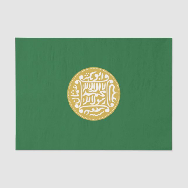 Muslimische Flagge Rohingya Seidenpapier (Vorderseite)