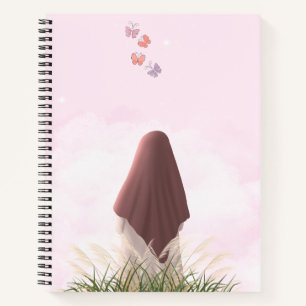 Muslimische Mädchen-Spirale-Notebook - Pastel Isla Notizbuch