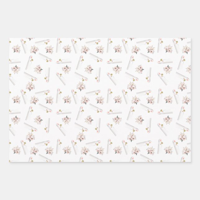 muslimisches Hochzeitspapier mit einem Set von 3 B Geschenkpapier Set (Vorderseite)