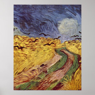 Müslischachtel mit den Krähen durch Vincent van Poster