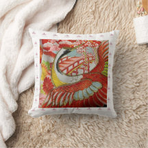 MUSOオリジナルクッション（刺繍の鶴）