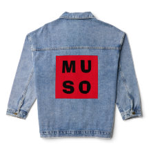 Muso Minimalistisch Red Cool Musician