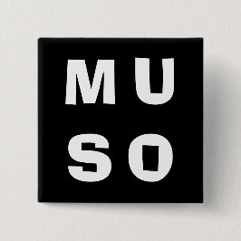 Muso Musician Zurzeit Minimalistisch Schwarz-weiß Button