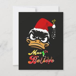 Muss an Weihnachten glauben Mitteilungskarte
