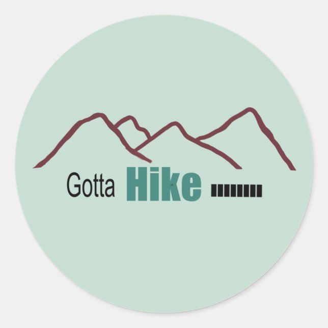 Muss diese Berge erwandern - schlichtes Sticker (Vorderseite)