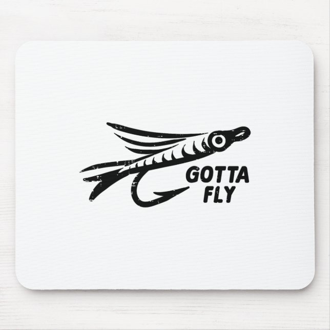 Muss Fliegenköder Angeln Angler Männer Frauen Mousepad (Vorne)