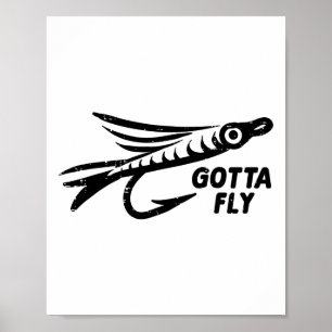 Muss Fliegenköder Angeln Angler Männer Frauen Poster