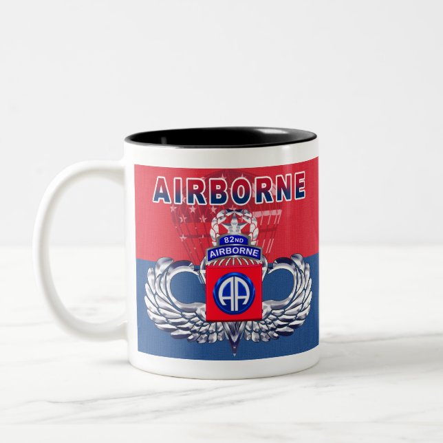 "Muss haben" 82. Im Flugzeug Division Zweifarbige Tasse (Links)