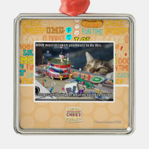 Muss, haben Stunden zu nehmen Silbernes Ornament