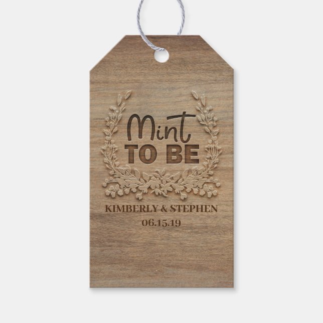 Muss Hochzeit sein Geschenkanhänger (Vorderseite)