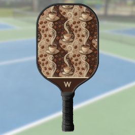 Muss Kaffee haben Vintage-Look-Kafé-Muster Pickleball Schläger