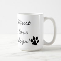 Muss-Liebe-Hundeschwarze Tatzen-Druck-Tasse