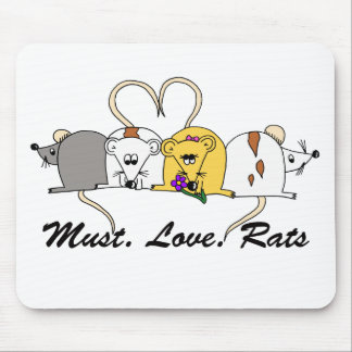 Muss. Liebe. Ratten Mousemat Mousepad