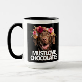 Muss Liebe Schokolade braune Labradore Labrador Re Tasse