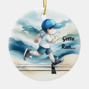 Muss Loslaufen Männlicher Läufer Andenken Keramik Ornament