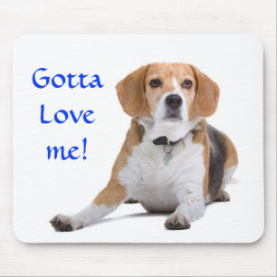Muss mich lieben Beagle-Mauspad Mousepad