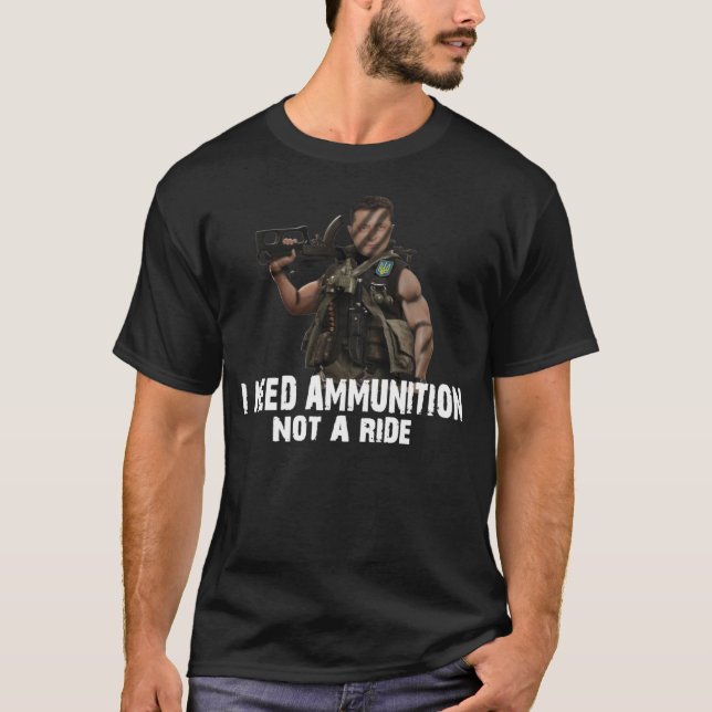 MUSS MUNITION KEINE REISE T-Shirt (Vorderseite)