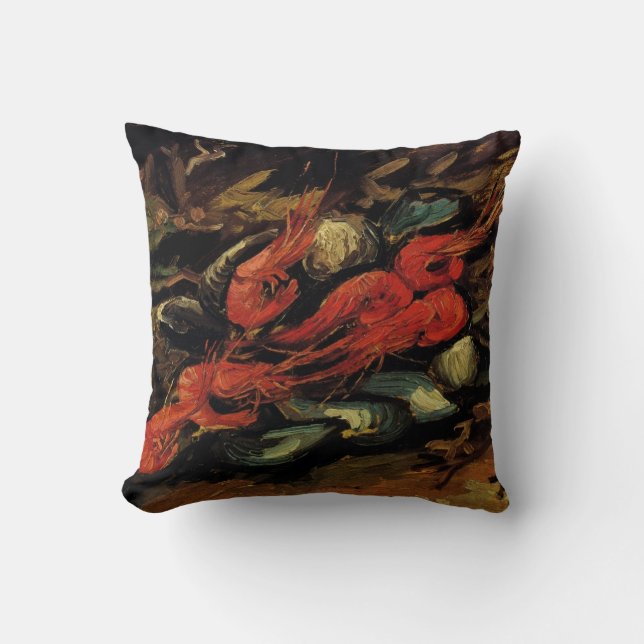 Mussels und Shrimp von Vincent van Gogh Kissen (Vorderseite)