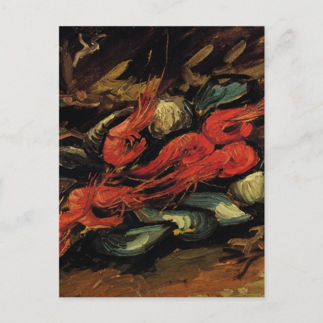 Mussels und Shrimp von Vincent van Gogh Postkarte (Vorderseite)