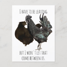 müssen Postkarte verlassen werden