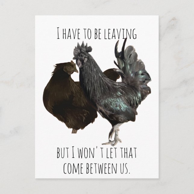 müssen Postkarte verlassen werden (Vorderseite)