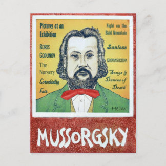 Mussorgsky Postkarte