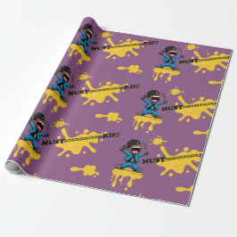 Mustaaaaaard Lila Wrapping Paper Geschenkpapier