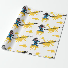 Mustaaard Wrapping Paper White für Jeder Anlass Geschenkpapier