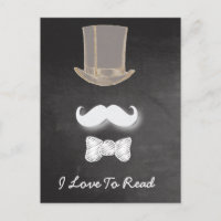Mustache Chalk Design
