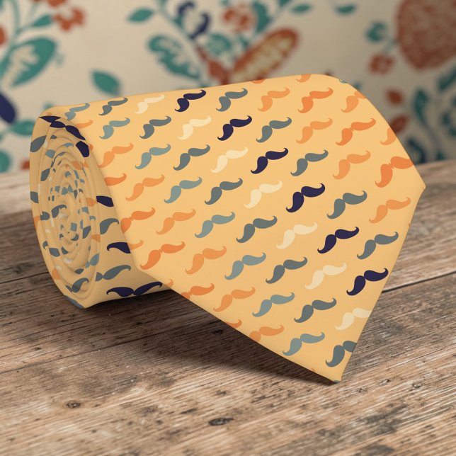 Mustache Dapper Pattern Necktie Tie Krawatte (Von Creator hochgeladen)