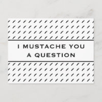 Mustache dir eine Frage-Mod Strip