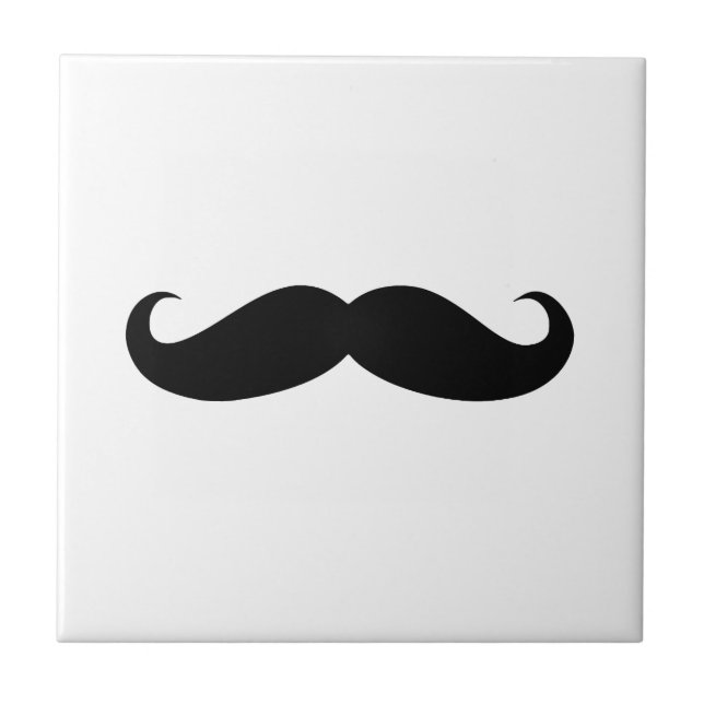 Mustache Disguise Funny Fliese (Vorderseite)
