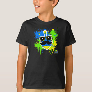 Mustache Dreidel - Dunkles Shirt
