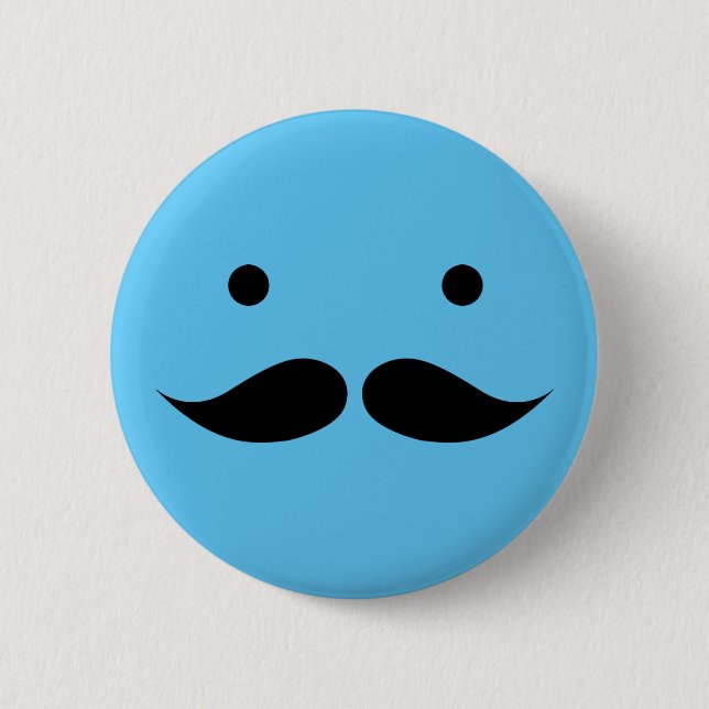 Mustache Face Button (Vorderseite)