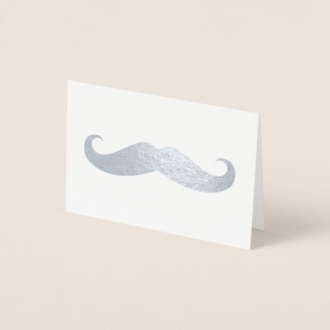 Mustache Folienkarte (Vorderseite)