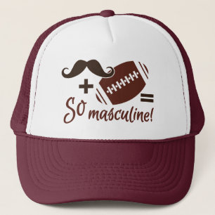 Mustache & Football hat - Farbe wählen Truckerkappe