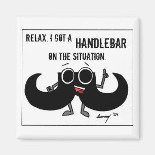 Mustache 'GOT EINE HANDLEBAR AUF DER LAGE' Magnet