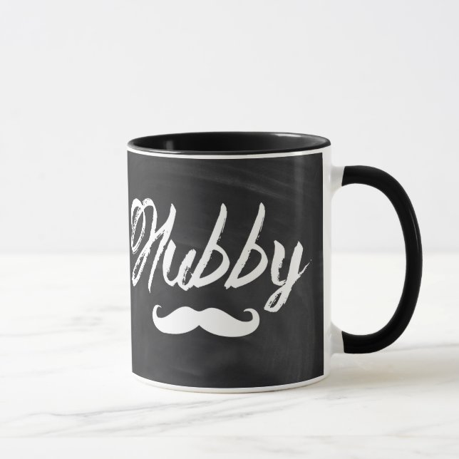 Mustache Groom Honeymoon hubby Tasse (Rechts)