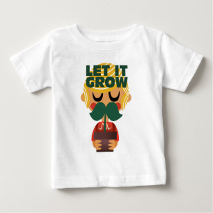 Mustache Growth Adventure Baby T-shirt