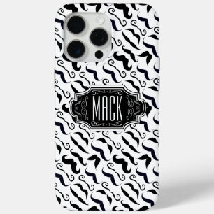 Mustache Hipster Pattern iPhone 15 Pro Max Hülle