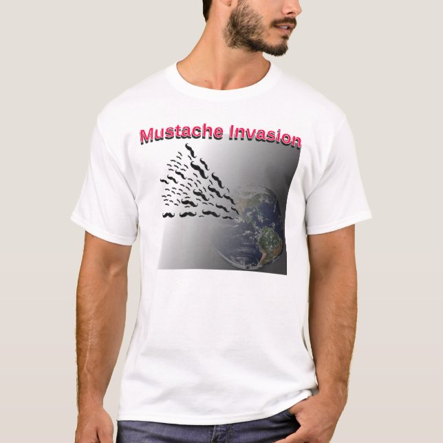 Mustache Invasion T - Shirt (Vorderseite)