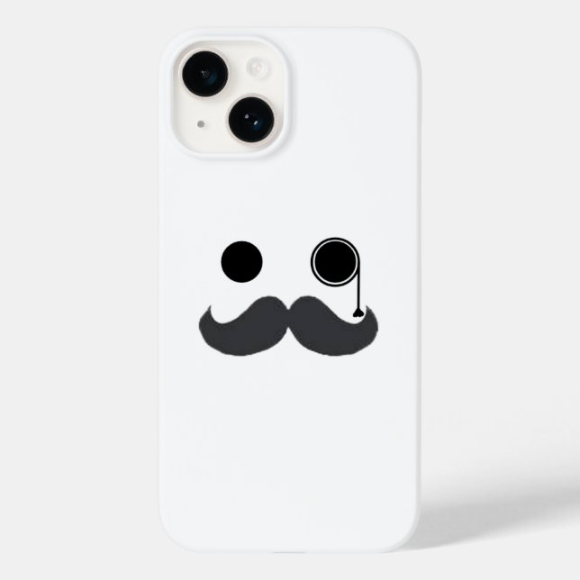 Mustache iPhone 14 Gehäuse Case-Mate iPhone 14 Hülle (Rückseite)
