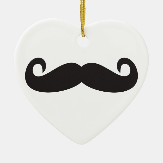 Mustache Keramikornament (Vorne)