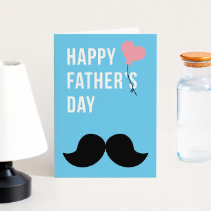 Mustache-Liebe für Vater: Vatertagskarte Dankeskarte